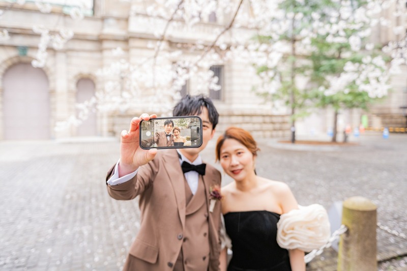 自撮りの瞬間を♡