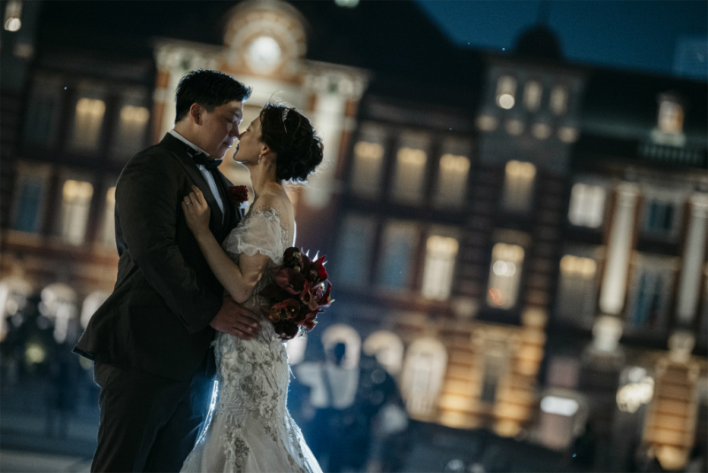 王道!東京駅周辺の前撮りナイトフォト☆