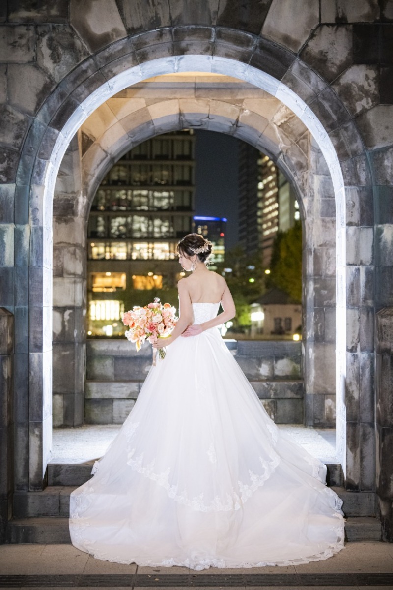 ご新婦様のお美しいバックショット♡