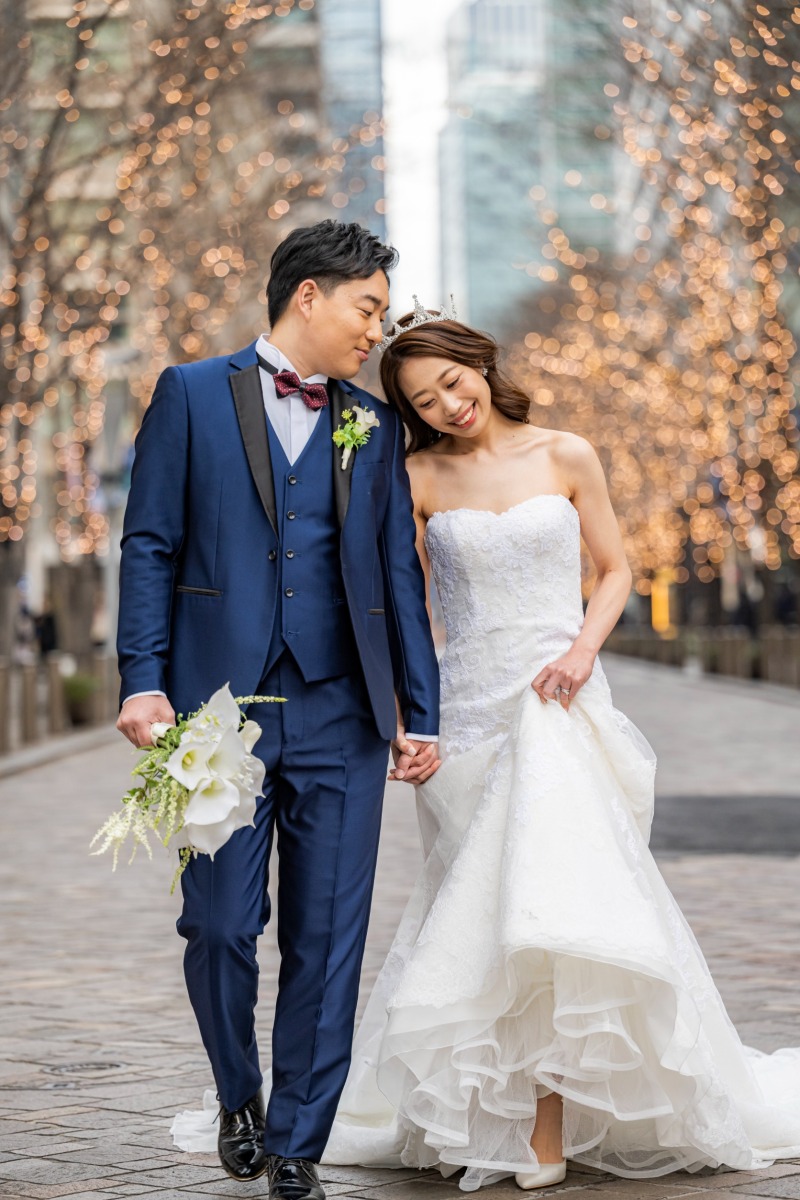 通りをご一緒にウォーキングショット！