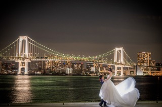 昼も夜も東京で前撮り撮影を満喫！