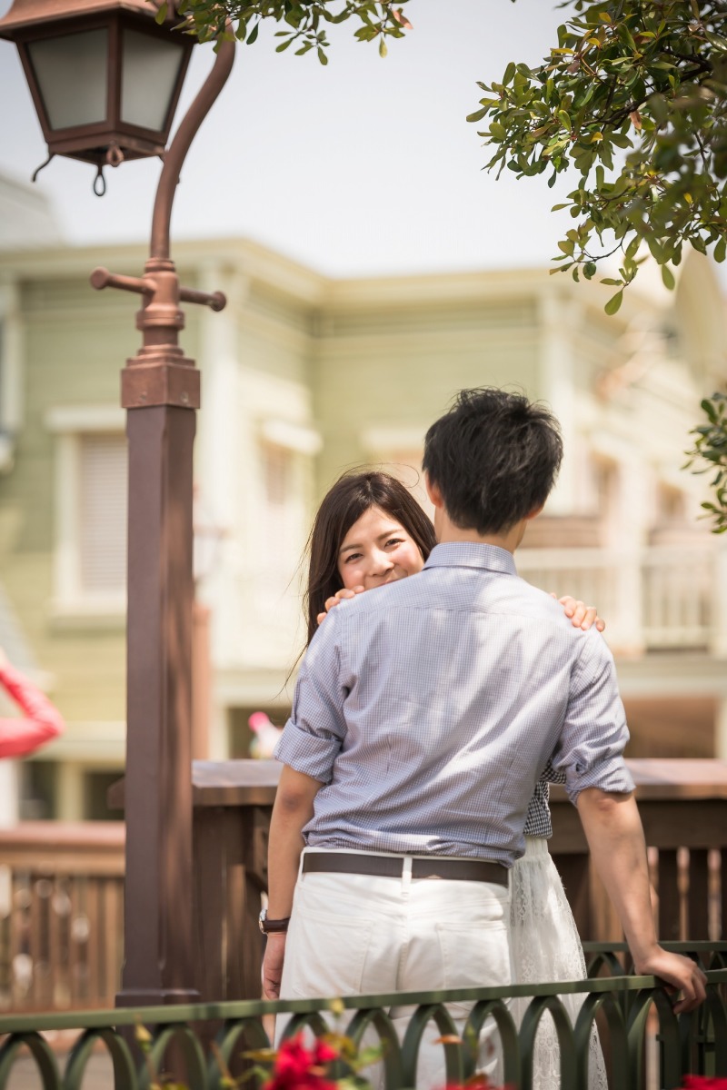 定番の覗き込みショット♡