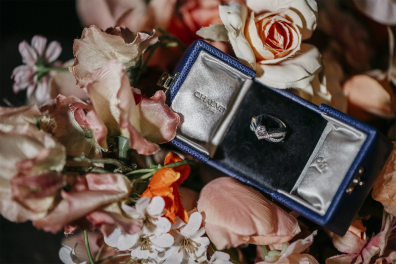 ブーケとリングのお小物ショット