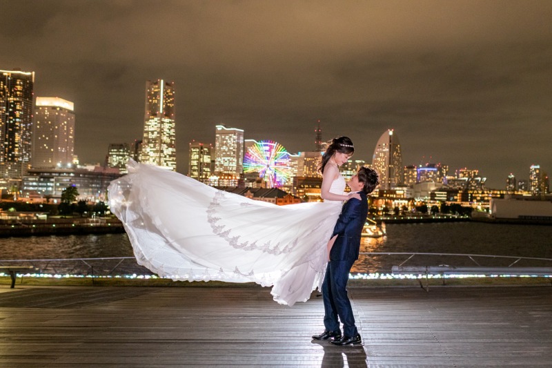 大桟橋で抱っこショット♪