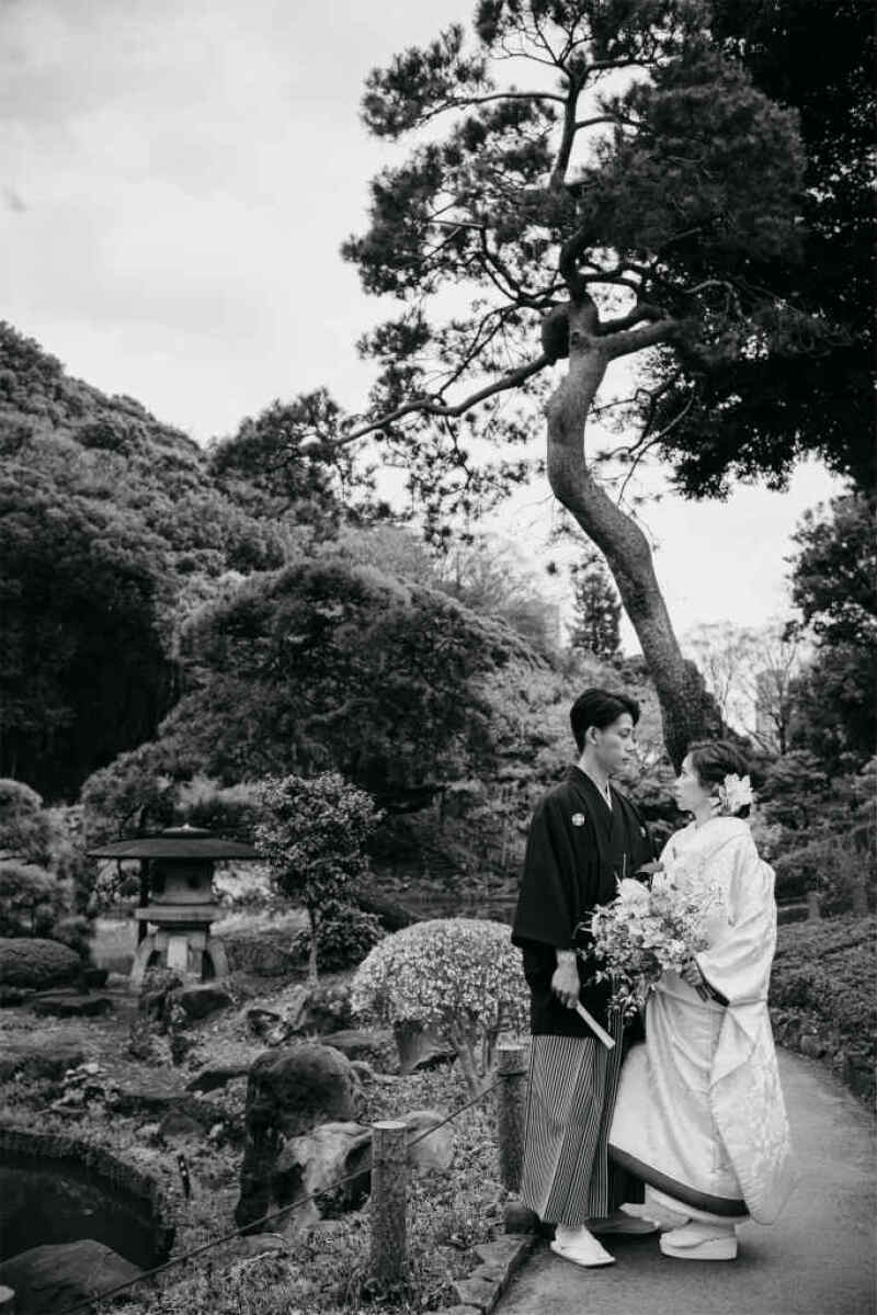 モノクロ加工でクラシカルに