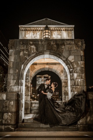 イマドキ花嫁の鉄板・ブラックドレスでナイトフォトウェディング☆