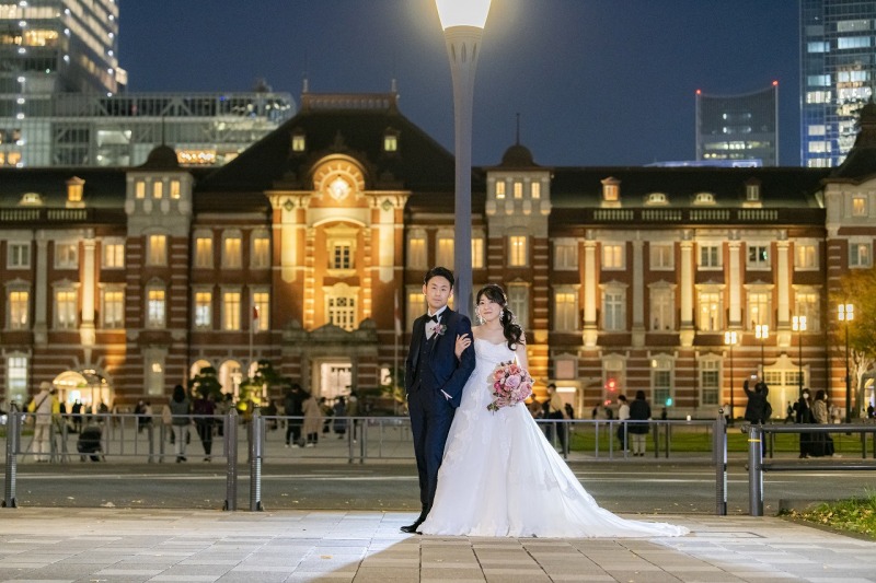 東京駅と和装撮影で贅沢な一日を