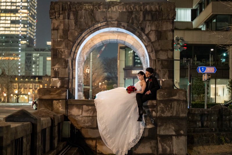 寄り添いあうおふたり