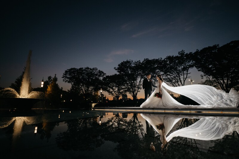 噴水とともに☆