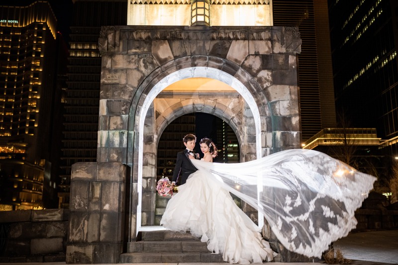 和田倉門でベール♡