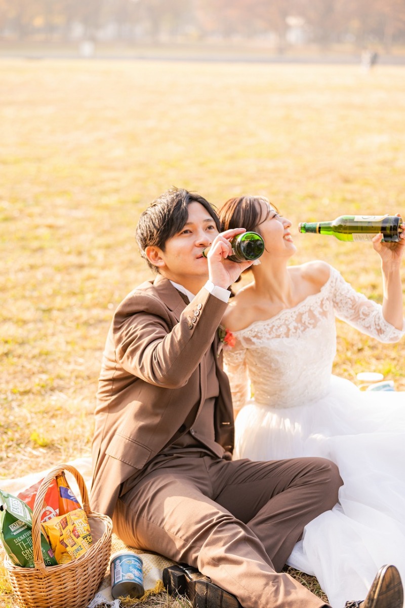 広がる空の下で、ピクニックのようなひとときに