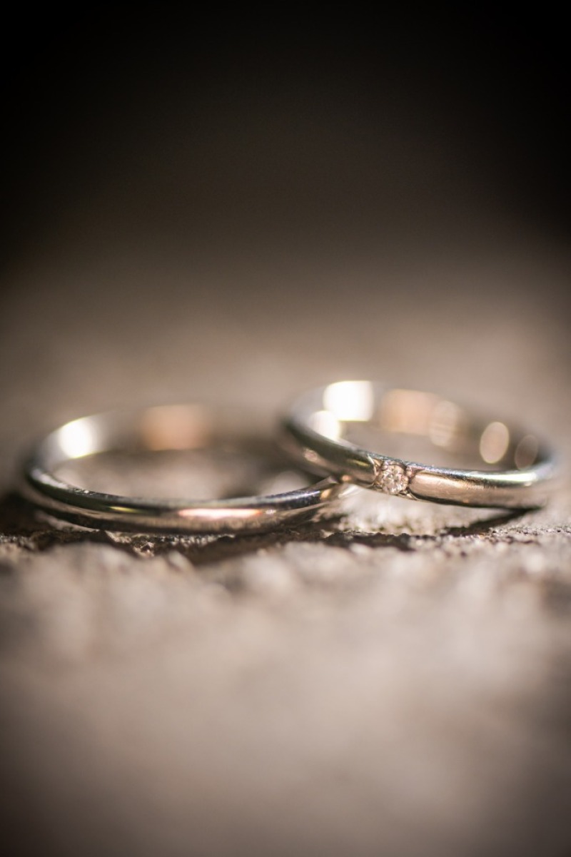 おふたりの指輪ショット