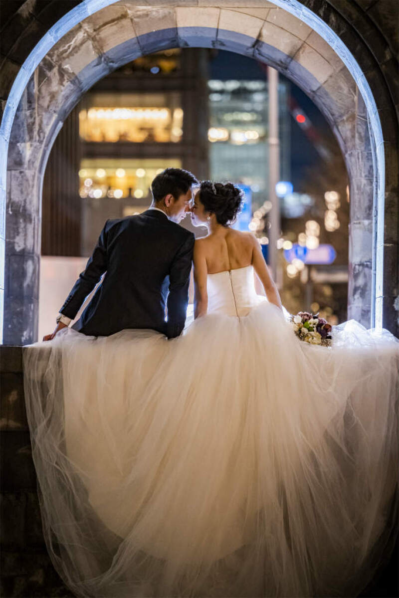 和田倉門でバックショットを