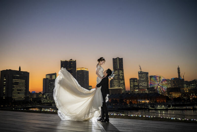 丸一日たっぷりの前撮りで、東京横浜のロケーション撮影♪