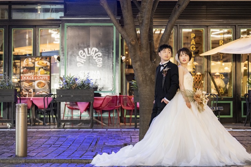 仲通りで外国風ショットを♪