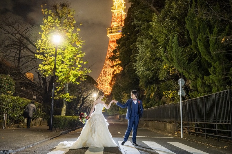 東京タワーを眺めながら