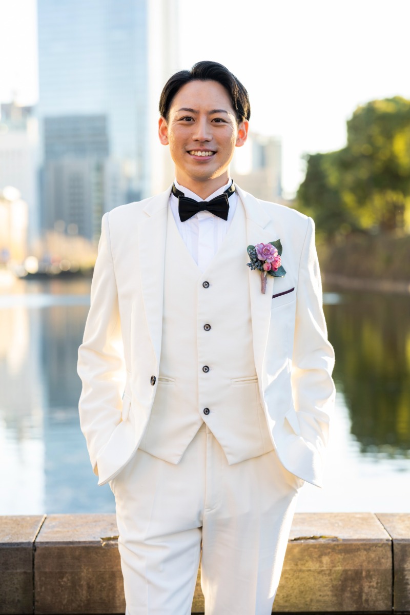 ご新郎様ソロショット