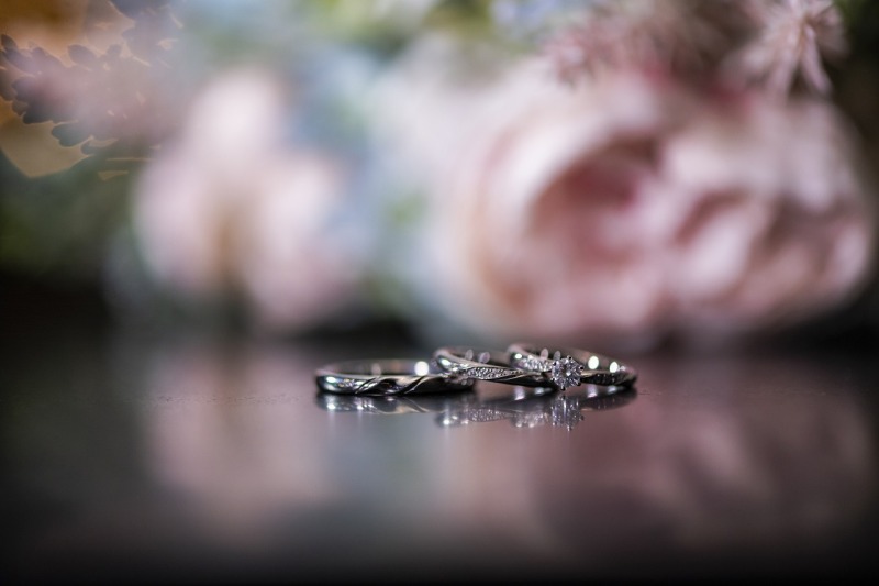 ブーケでお洒落に、お小物ショット