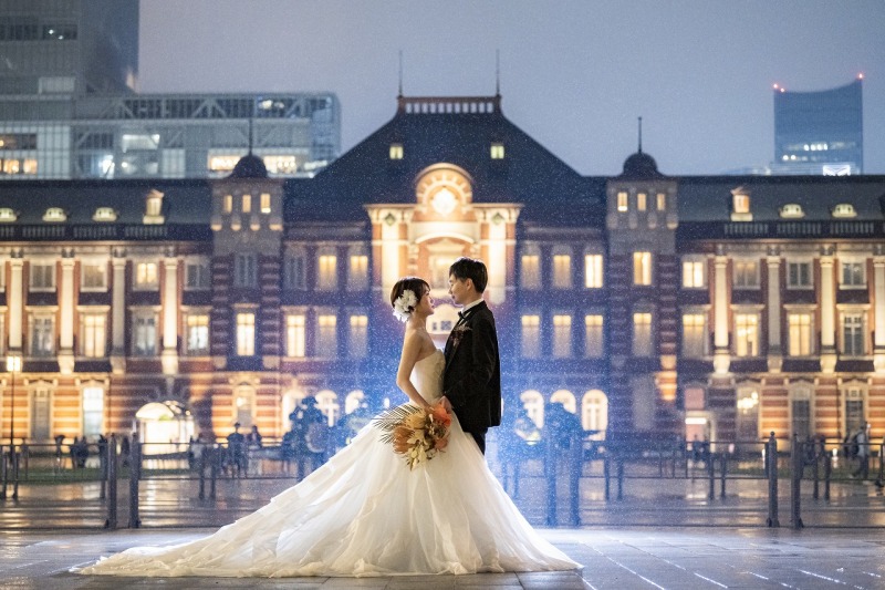 東京駅前でセンターショット☆