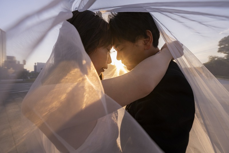 日が暮れ始めて