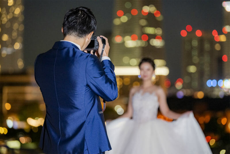 お持ち込みのカメラを構えたショット!