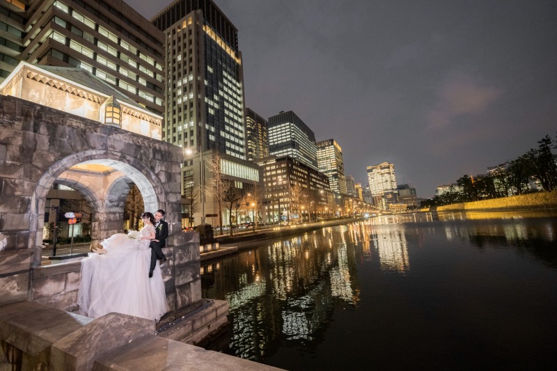 和田倉門と夜景