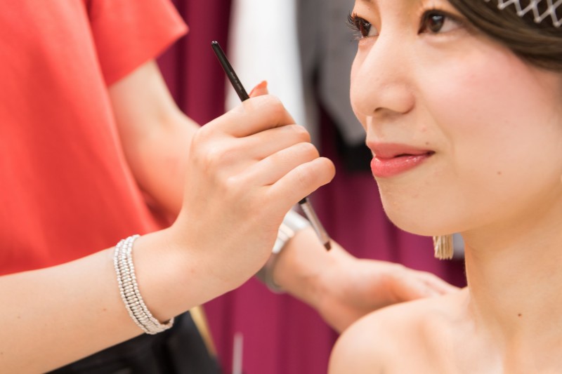 お仕度から撮影