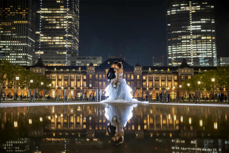 幻想的なリフレクションショット