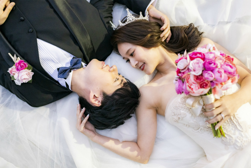 寝そべりショット