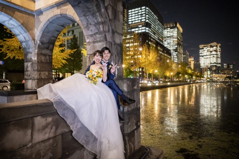 ラストはおふたりらしく、ハイチーズ!