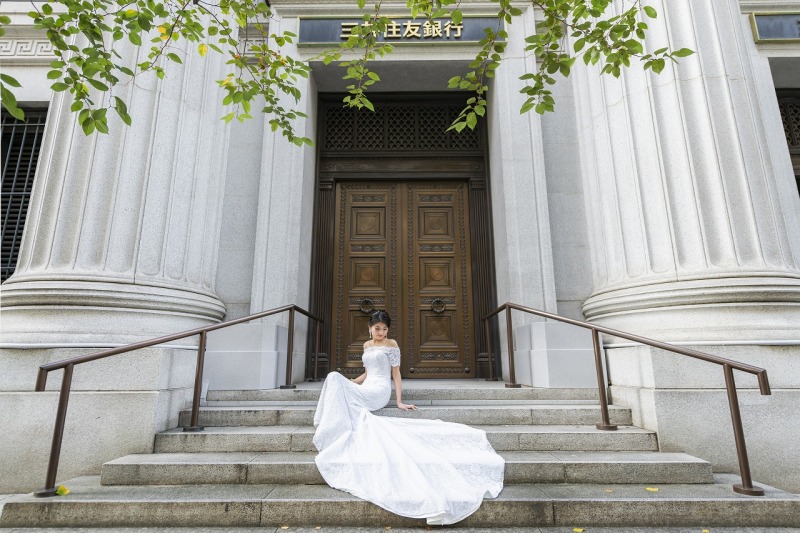 三井住友銀行とマーメイドドレス♡