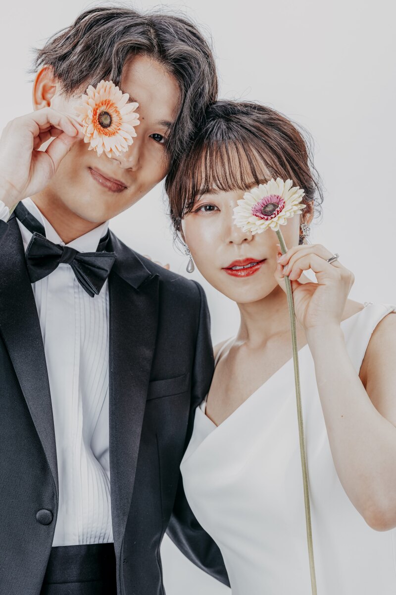 お花と一緒に♡