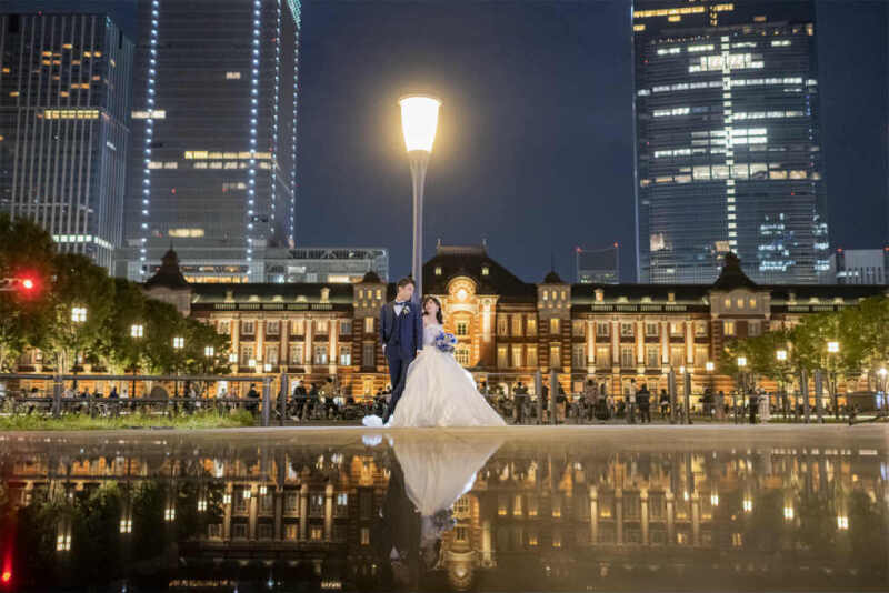 東京駅舎とリフレクションショット!