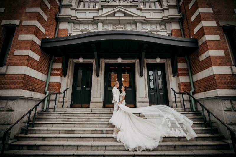 開港記念会館前でも撮影♪