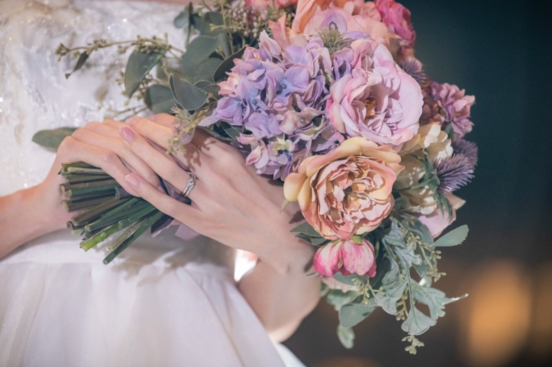 ブーケを抱えて♡