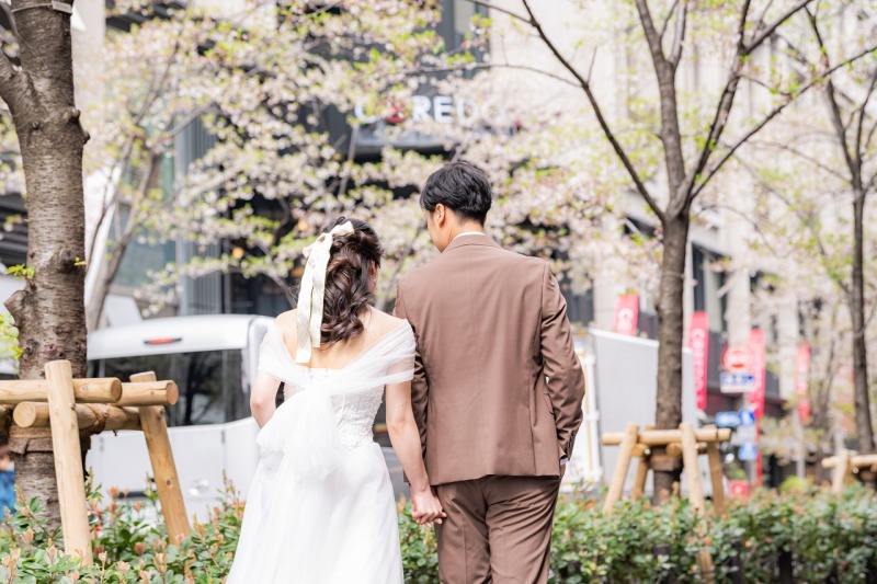 後ろ姿のおふたり♡