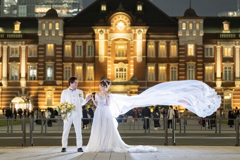 ベールをなびかせショット☆