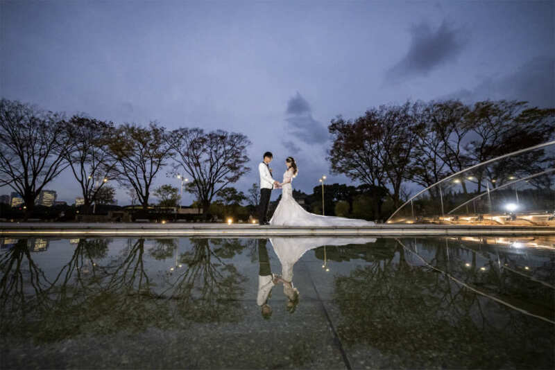 日が暮れ始めて…