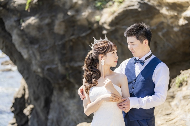 見つめ合いショット