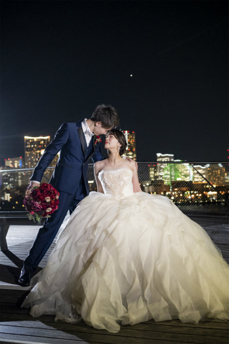 お座りいただき、大人っぽいおでここつんショット