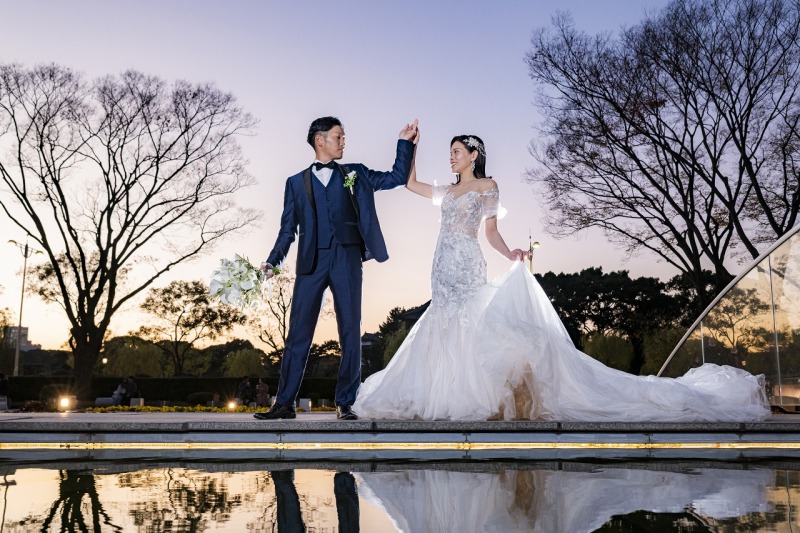 噴水公園でシャルウィダンス？