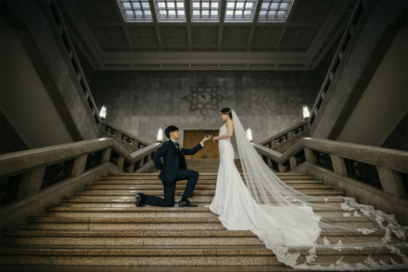 国立博物館で重厚な前撮り撮影を!