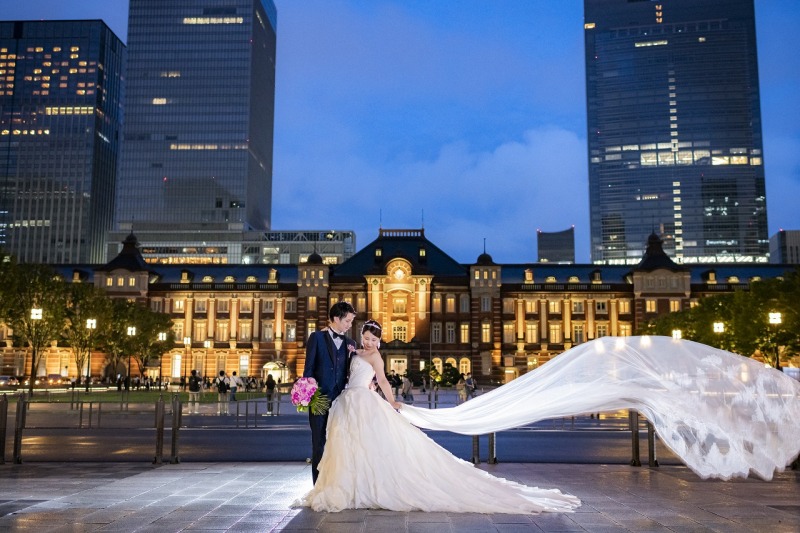 ベールショットを東京駅前で☆