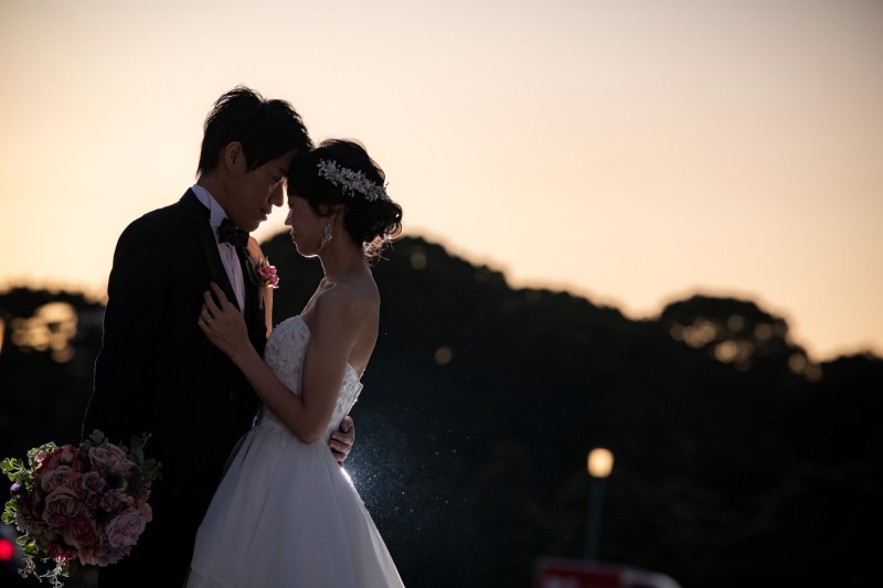 シルエットが美しい逆光ショット