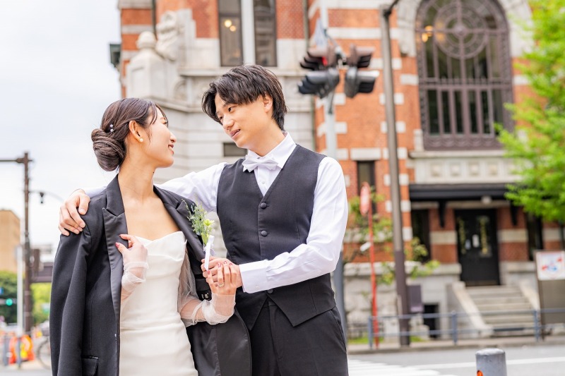 最後にお外で♡