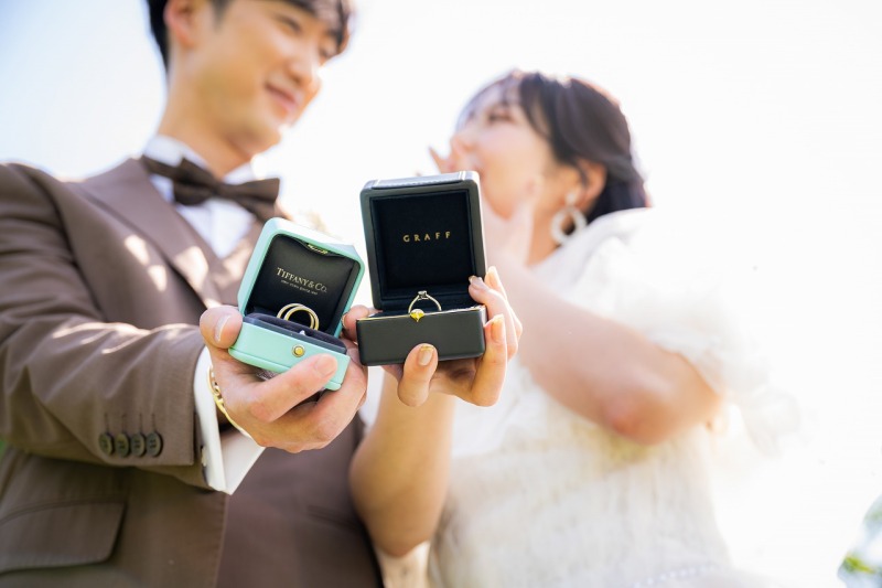 思い出の指輪を主役にしたウェディングフォト♪