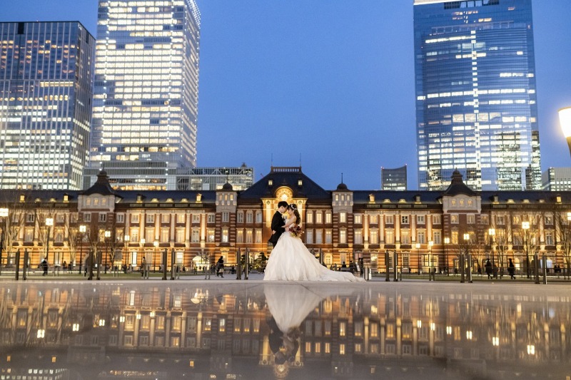 東京駅前でセンターショット☆