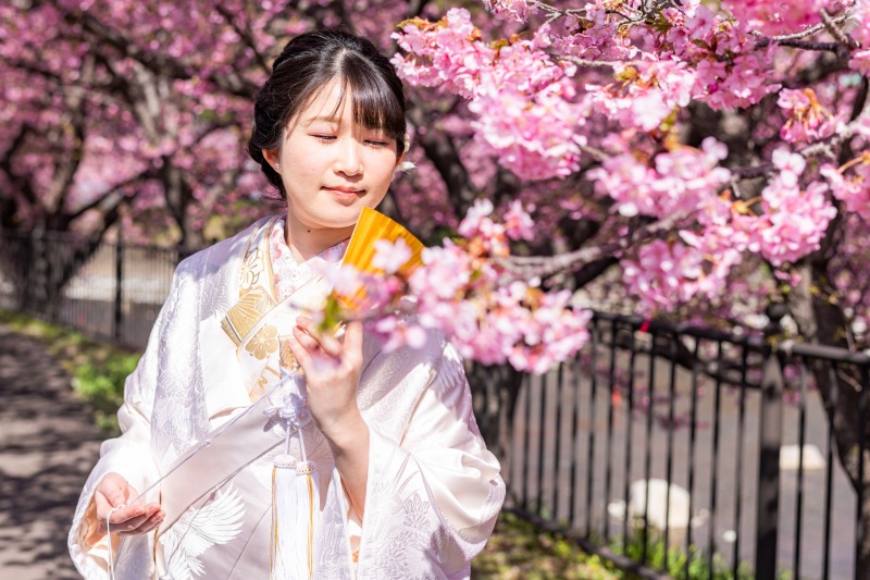 桜を慈しみながら