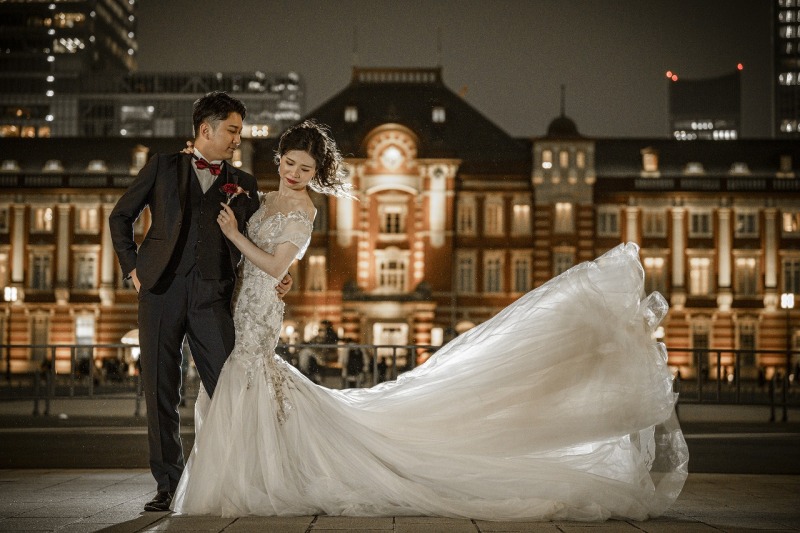 前撮り撮影で東京駅周辺を満喫♪