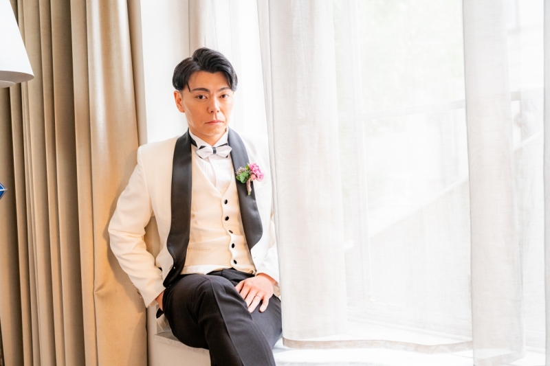 ご新郎様のソロショット
